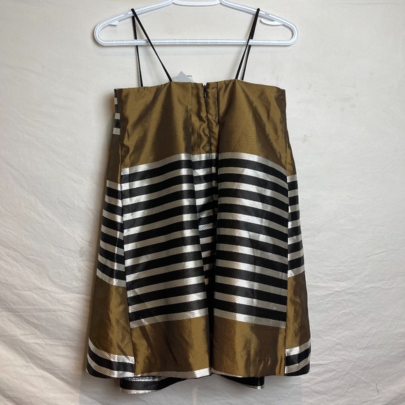 ASOS Gold satin stripe top NWT - Picture 9 of 9